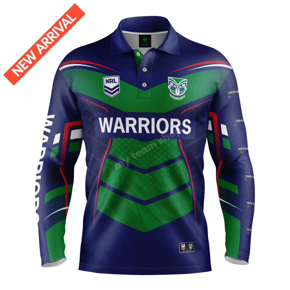 NEW ZEALAND WARRIORS NRL ’CYBER’ FISHING SHIRT NRL Fishing Shirt