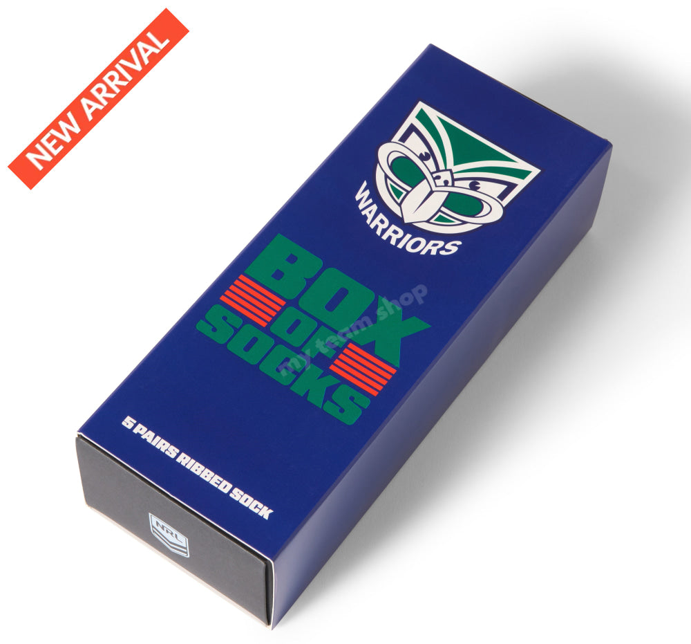 NEW ZEALAND WARRIORS NRL EVERYDAY BOX OF SOCKS NRL Everyday Socks
