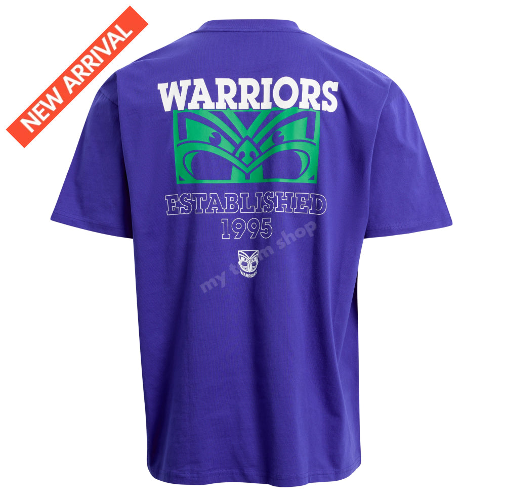 NEW ZEALAND WARRIORS NRL HEAVY WEIGHT CLIP T-SHIRT NRL Heavy Weight T-Shirt