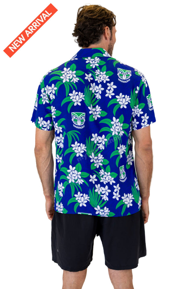 NEW ZEALAND WARRIORS NRL ’’REEF’’ HAWAIIAN SHIRT NRL Hawaiian Shirt