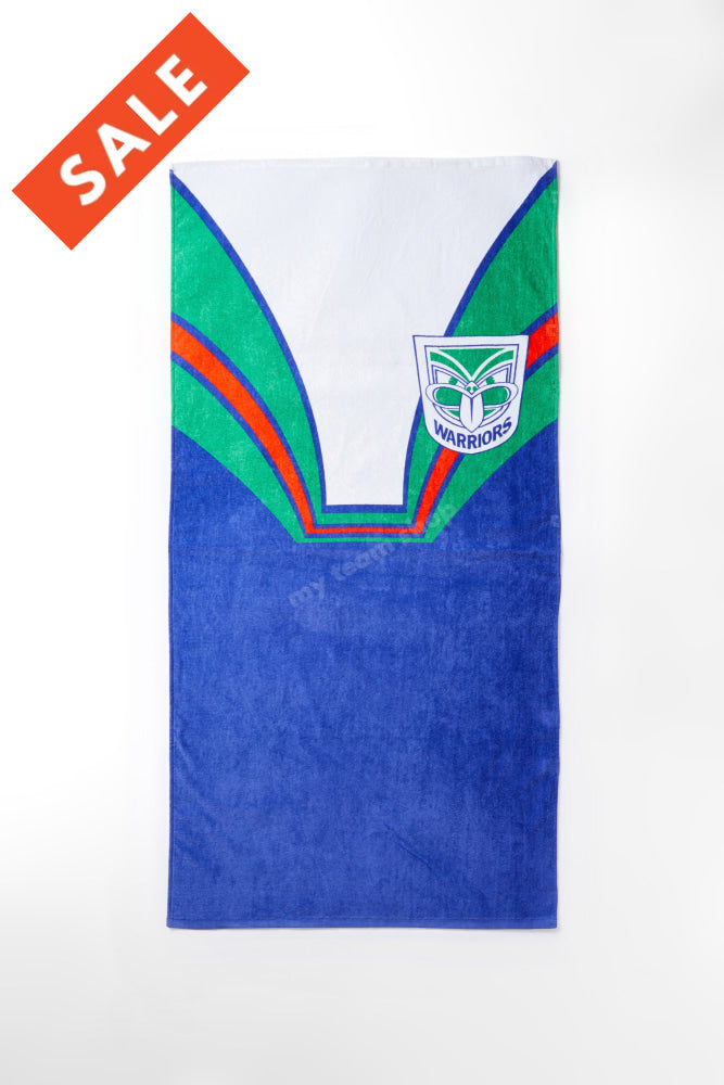 New Zealand Warriors Nrl Retro Towel Beach Towel