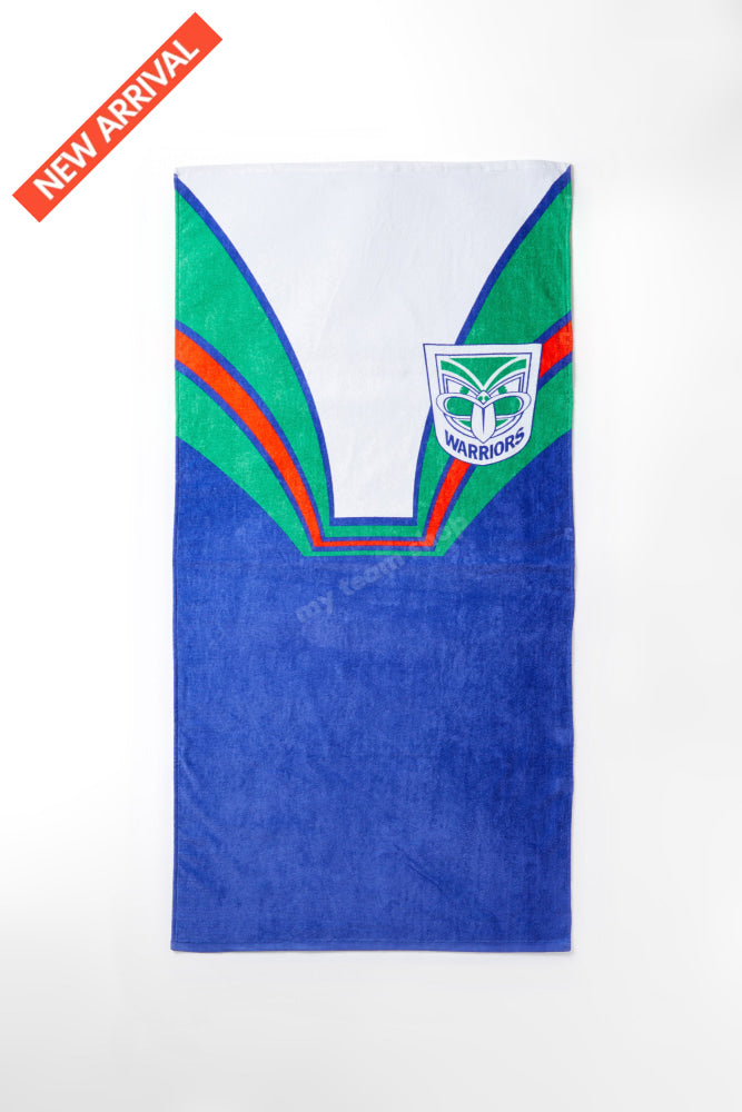 New Zealand Warriors Nrl Retro Towel Beach Towel