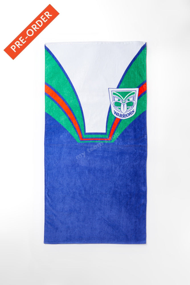 New Zealand Warriors Nrl Retro Towel Beach Towel