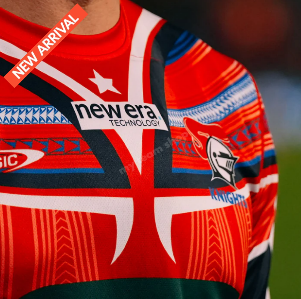 NEWCASTLE KNIGHTS 2025 NRL MULTICULTURAL WARM UP TEE NRL Warm Up Tee