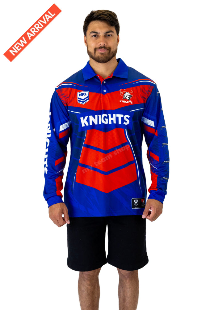 NEWCASTLE KNIGHTS NRL ’CYBER’ FISHING SHIRT NRL Fishing Shirt