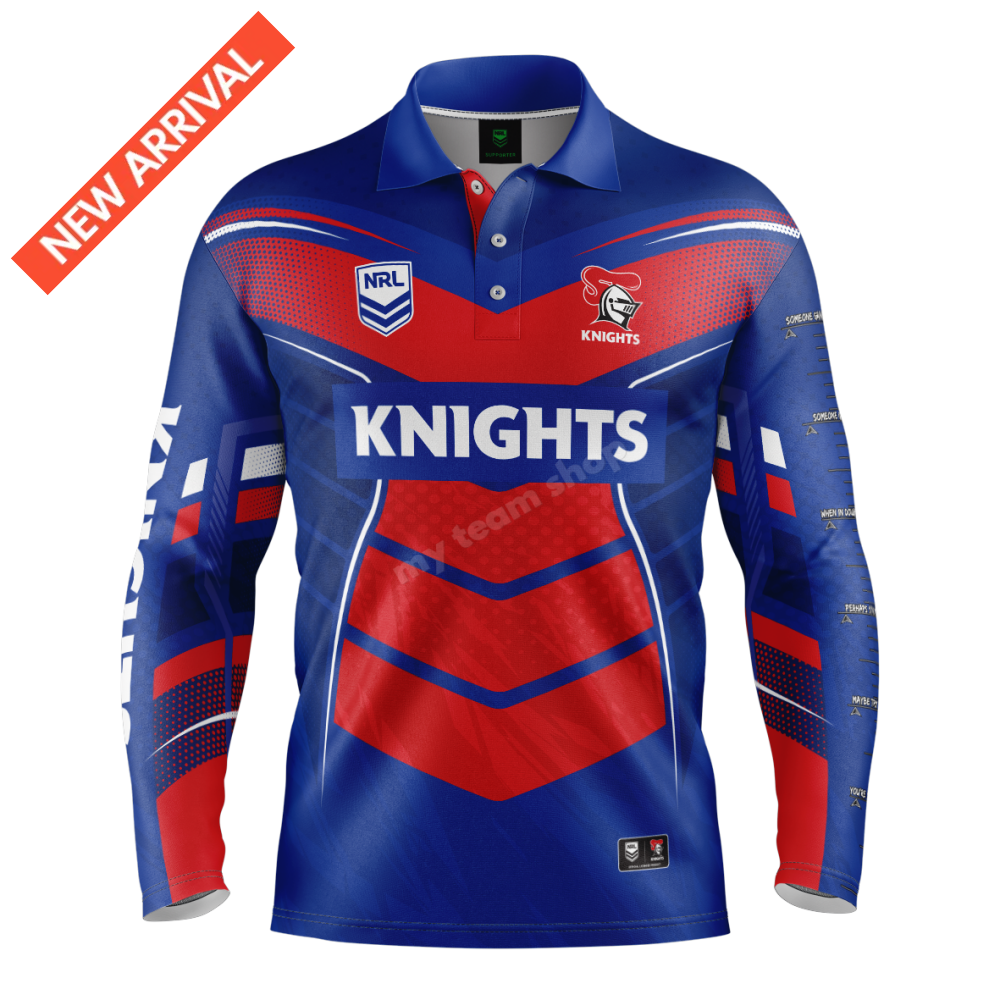 NEWCASTLE KNIGHTS NRL ’CYBER’ FISHING SHIRT NRL Fishing Shirt
