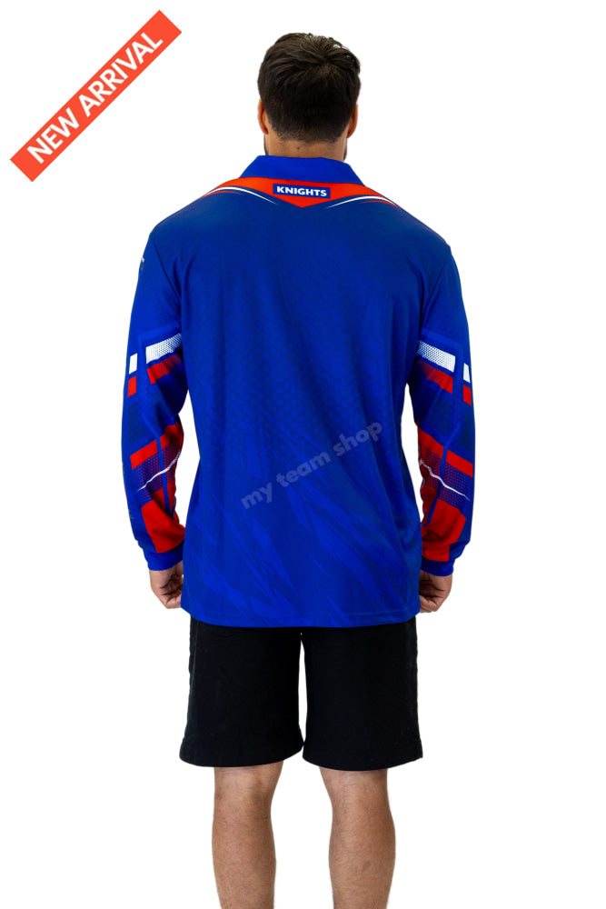NEWCASTLE KNIGHTS NRL ’CYBER’ FISHING SHIRT NRL Fishing Shirt