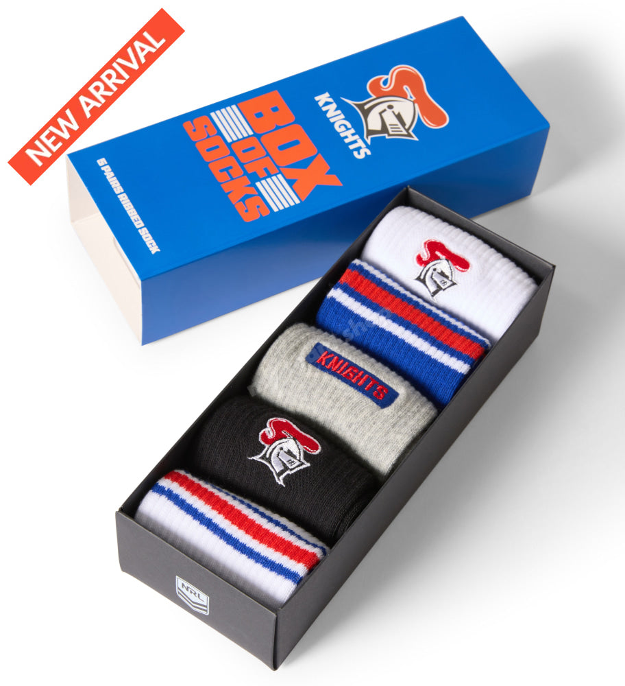 NEWCASTLE KNIGHTS NRL EVERYDAY BOX OF SOCKS NRL Everyday Socks