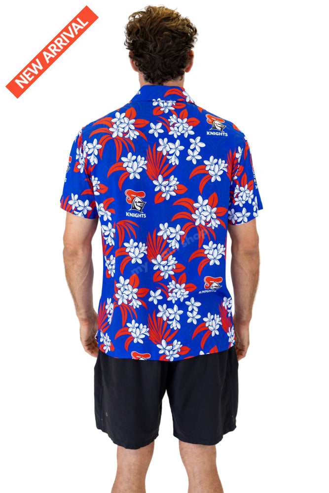 NEWCASTLE KNIGHTS NRL ’’REEF’’ HAWAIIAN SHIRT NRL Hawaiian Shirt