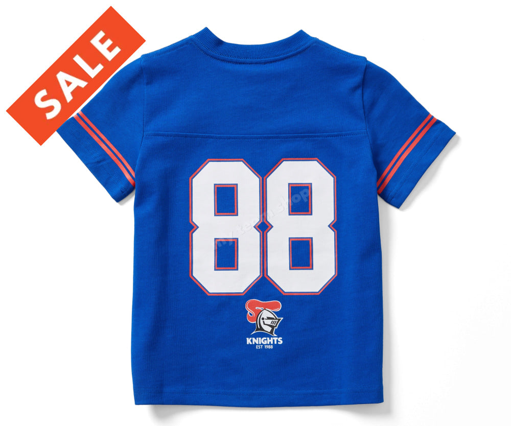 NEWCASTLE KNIGHTS YOUTH GRIDIRON TEE BACK