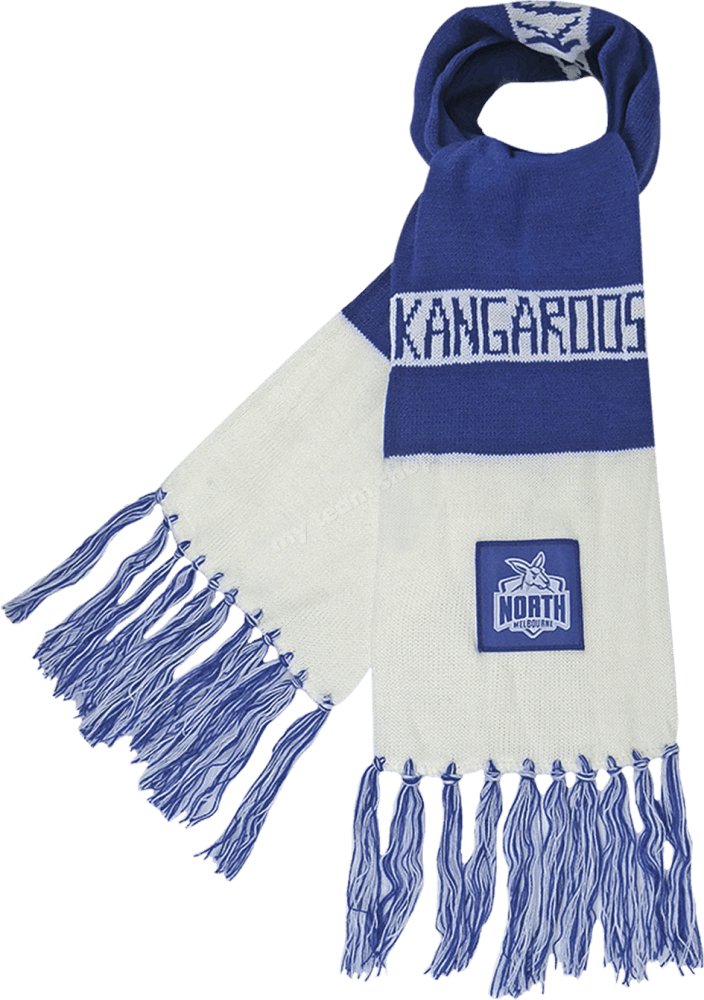 Shop Official North Melbourne AFL Bar Scarf Scarf