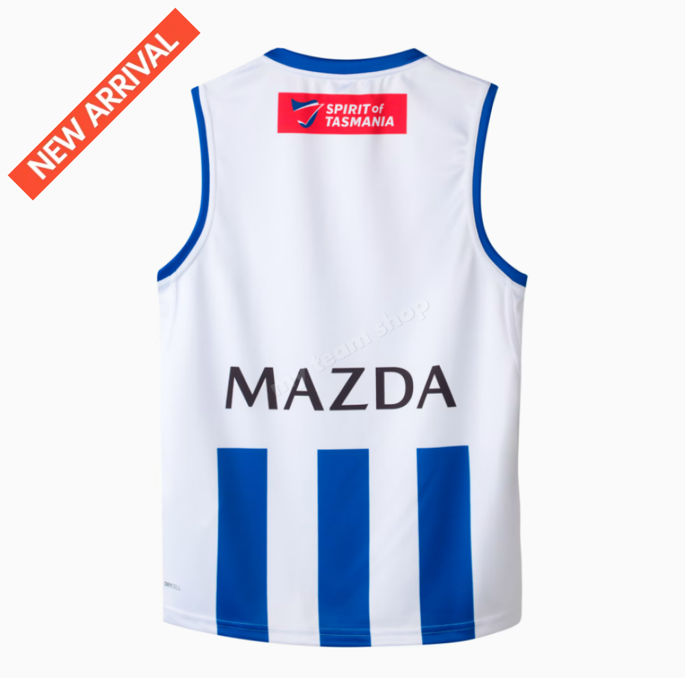 North Melbourne Kangaroos 2025 Afl Home Guernsey Guernsey