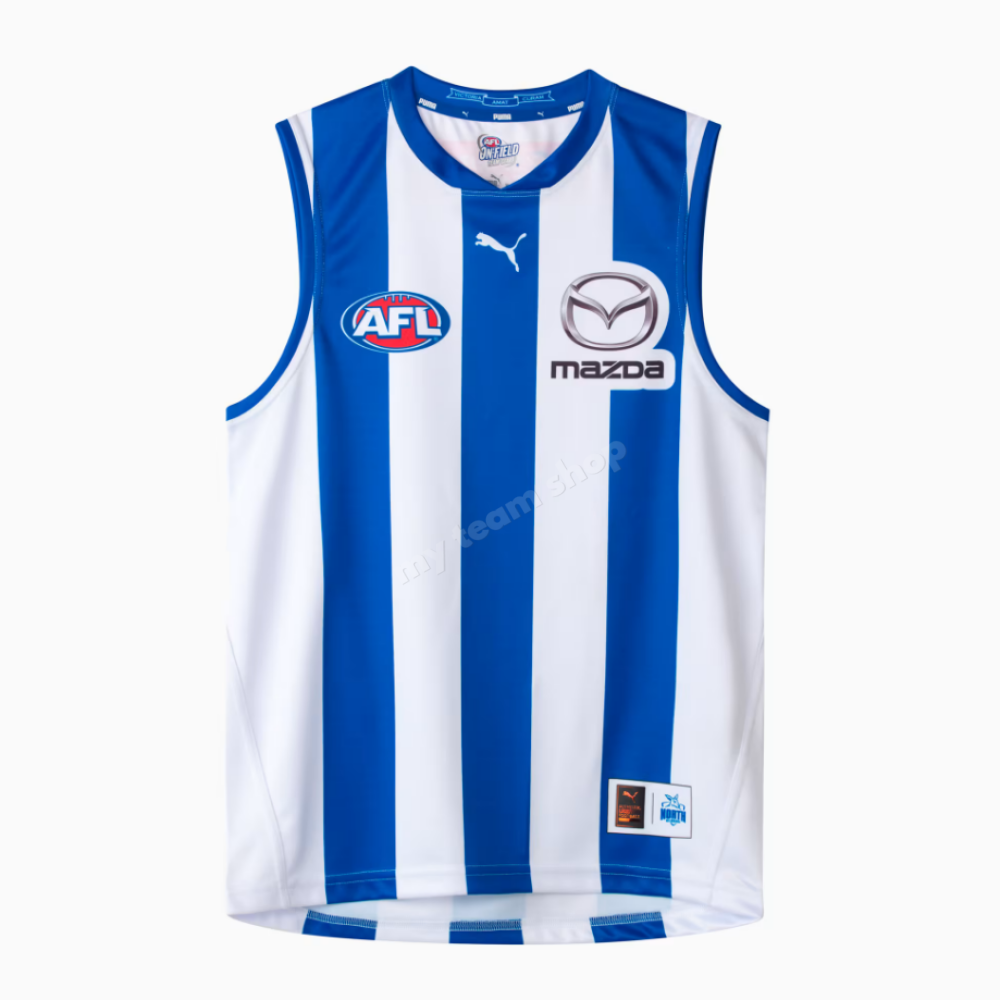 North Melbourne Kangaroos 2025 Afl Home Guernsey Guernsey