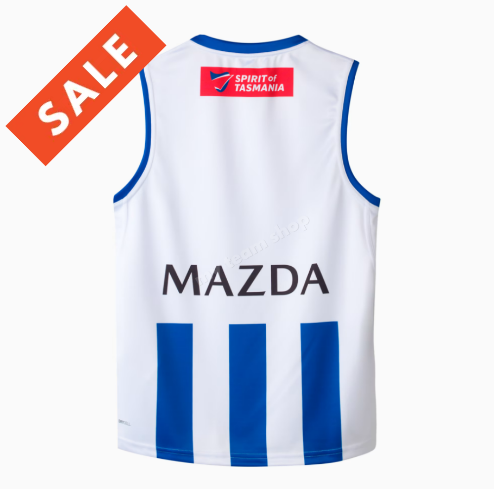 NORTH MELBOURNE KANGAROOS 2025 AFL HOME GUERNSEY BACK