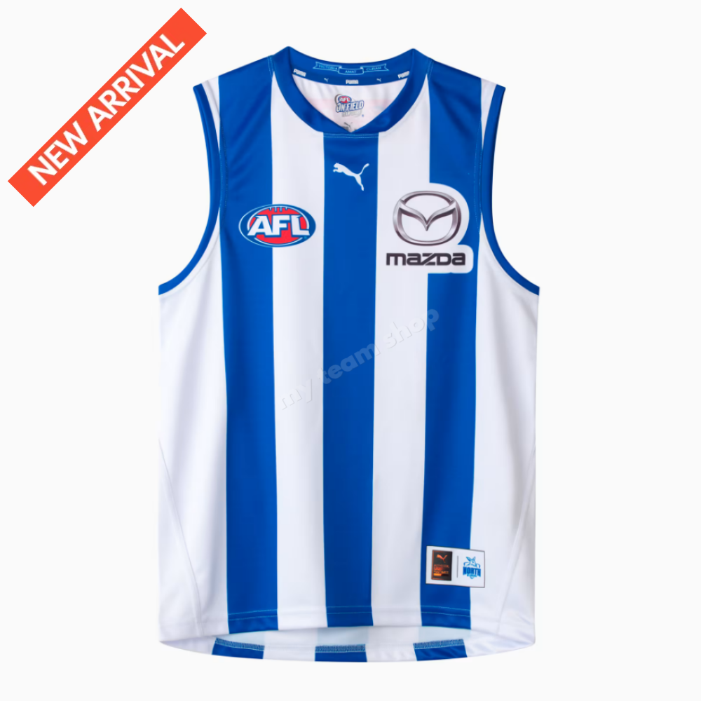 North Melbourne Kangaroos 2025 Afl Home Guernsey Guernsey