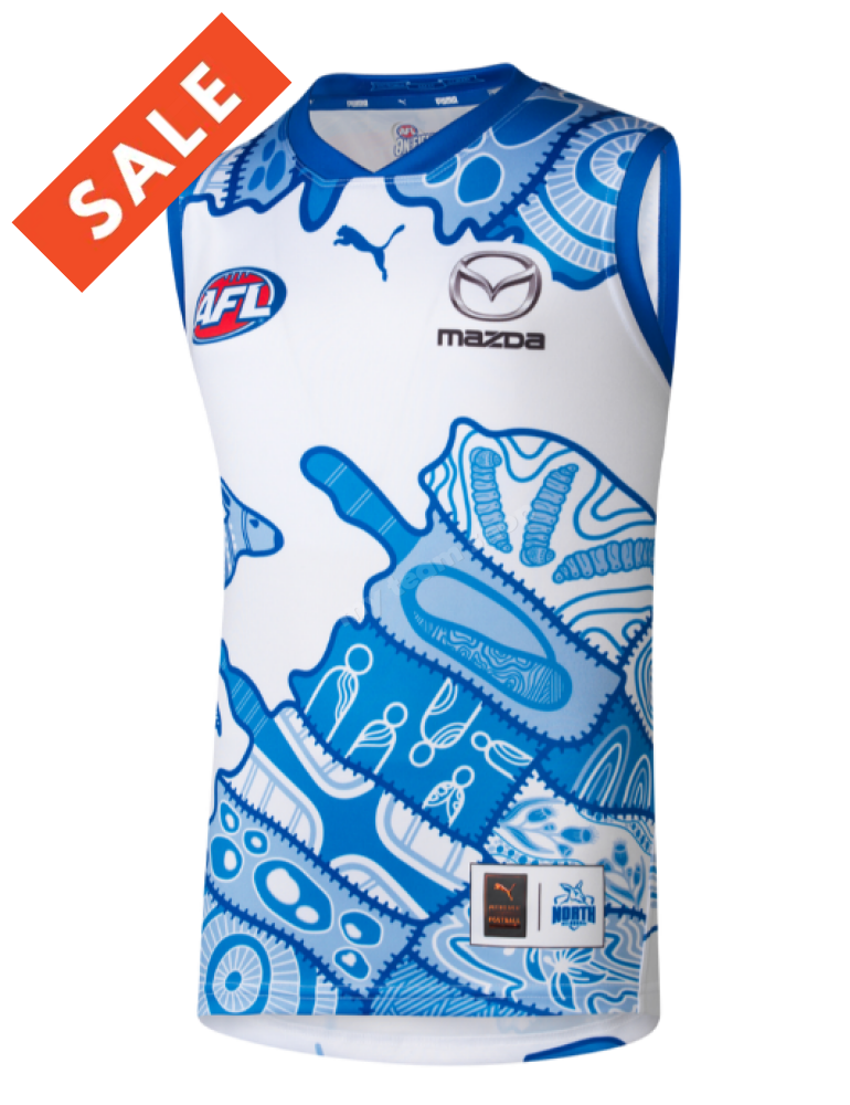 NORTH MELBOURNE KANGAROOS 2025 AFL INDIGENOUS GUERNSEY NRL Replica Jersey