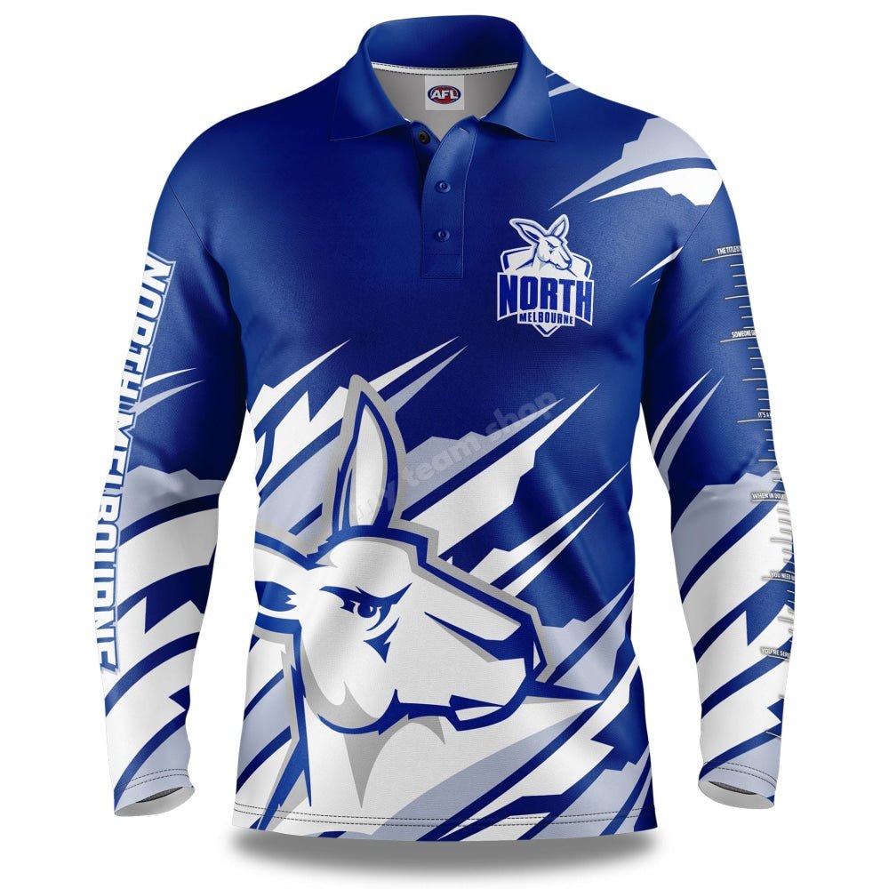 North Melbourne Kangaroos Afl Ignition Fishing Shirt Fishing Shirt