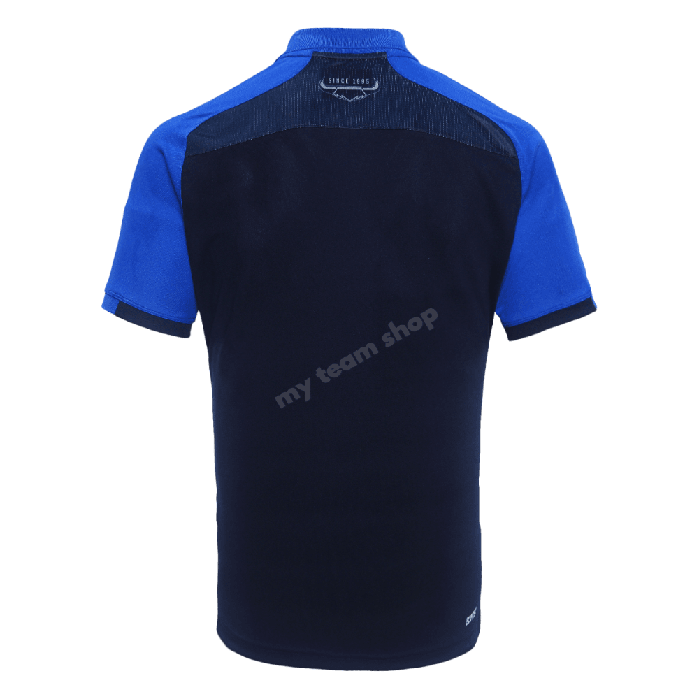 2024 North Queensland Cowboys Men’s Blue Media Polo 