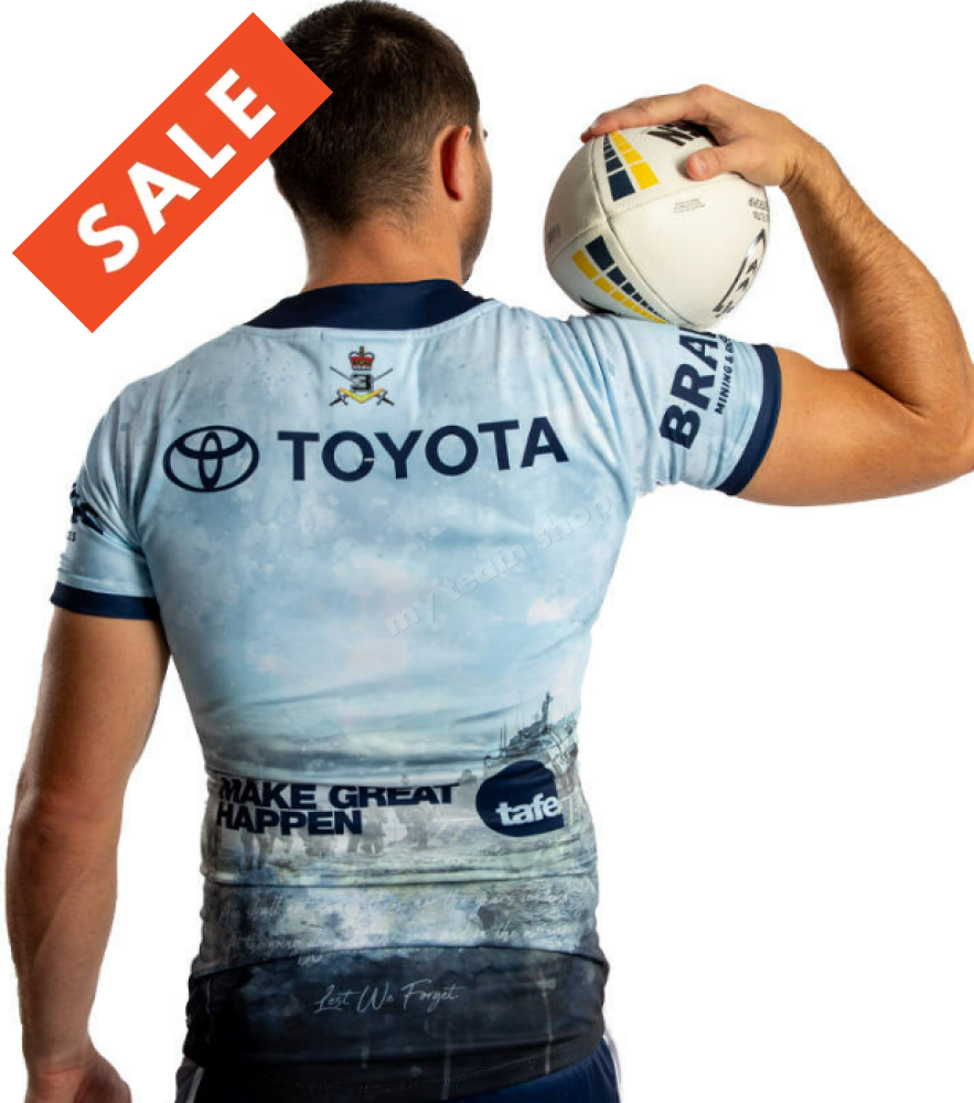 NORTH QUEENSLAND COWBOYS 2025 NRL DEFENCE JERSEY NRL Replica Jersey