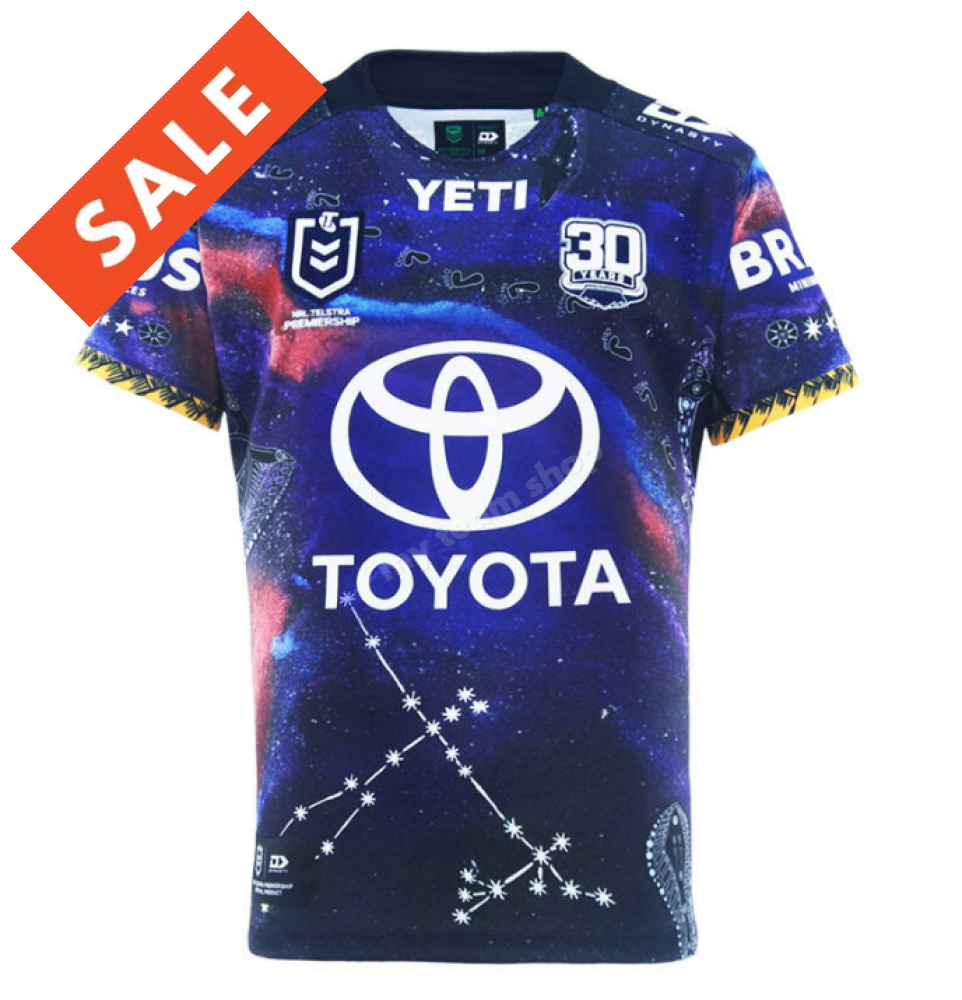 NORTH QUEENSLAND COWBOYS 2025 NRL INDIGENOUS JERSEY NRL Replica Jersey