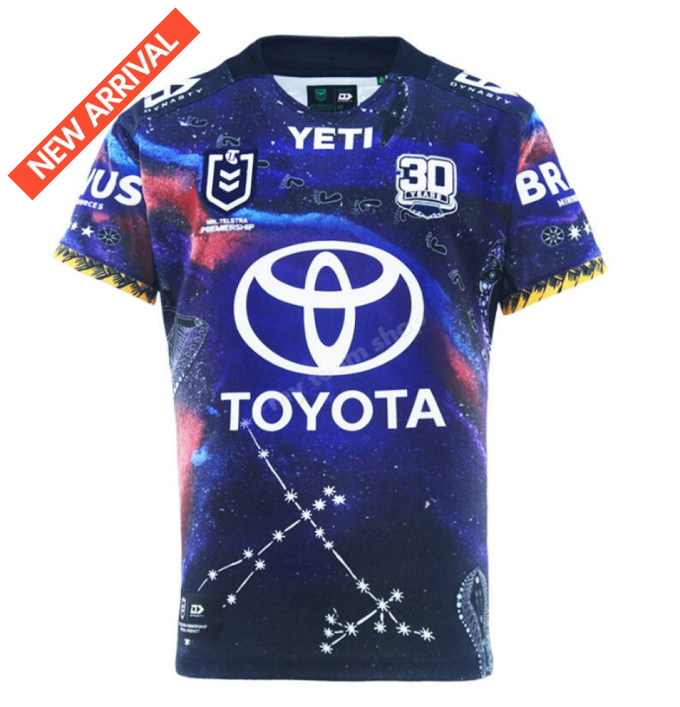 NORTH QUEENSLAND COWBOYS 2025 NRL INDIGENOUS JERSEY NRL Replica Jersey