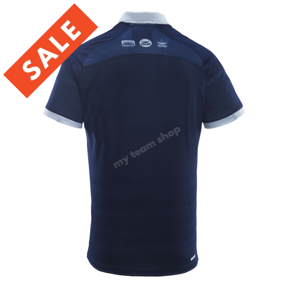 North Queensland Cowboys 2025 Nrl Media Polo Navy Media Polo
