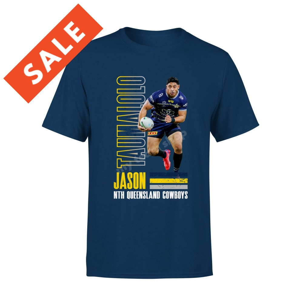 North Queensland Cowboys Jason Taumalolo NRL Player Tee Shirts & Tops
