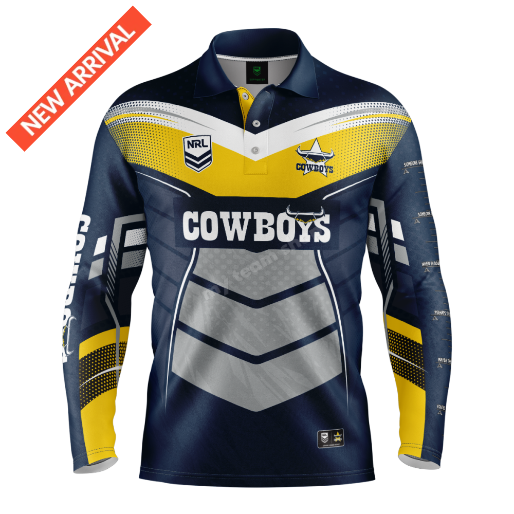 NORTH QUEENSLAND COWBOYS NRL ’CYBER’ FISHING SHIRT NRL Fishing Shirt