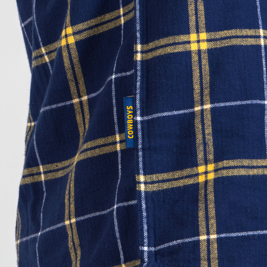 North Queensland Cowboys Nrl ’Mustang’ Flannel Shirt Logo Tag