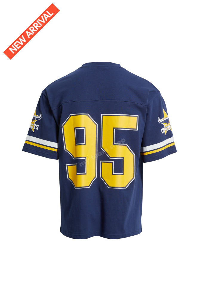 North Queensland Cowboys Nrl Oversized Gridiron T-Shirt Gridiron Shirt