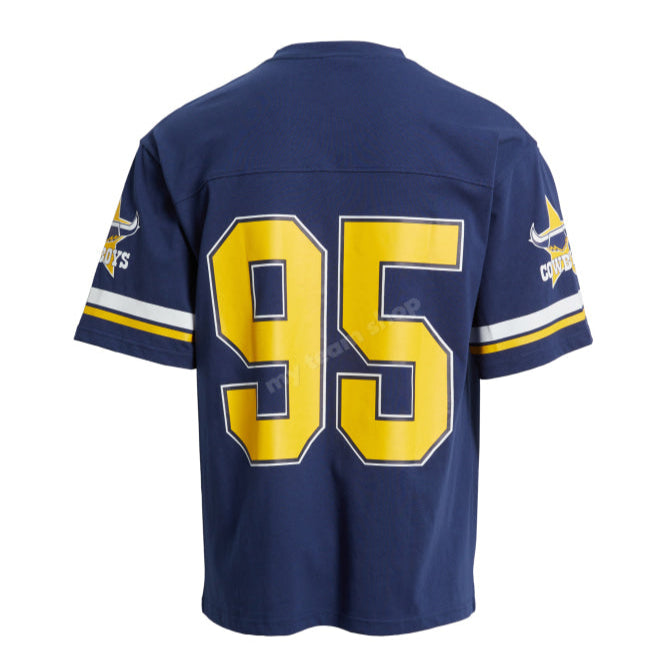 North Queensland Cowboys Nrl Oversized Gridiron T-Shirt Gridiron Shirt