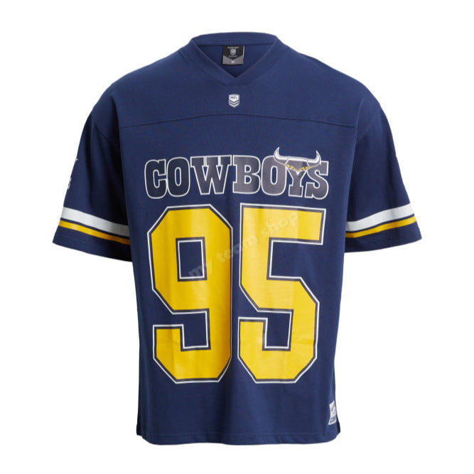 North Queensland Cowboys Nrl Oversized Gridiron T-Shirt Gridiron Shirt