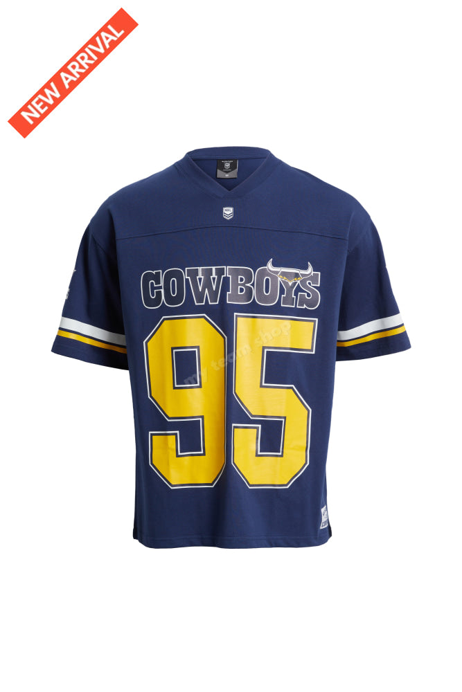 North Queensland Cowboys Nrl Oversized Gridiron T-Shirt Gridiron Shirt