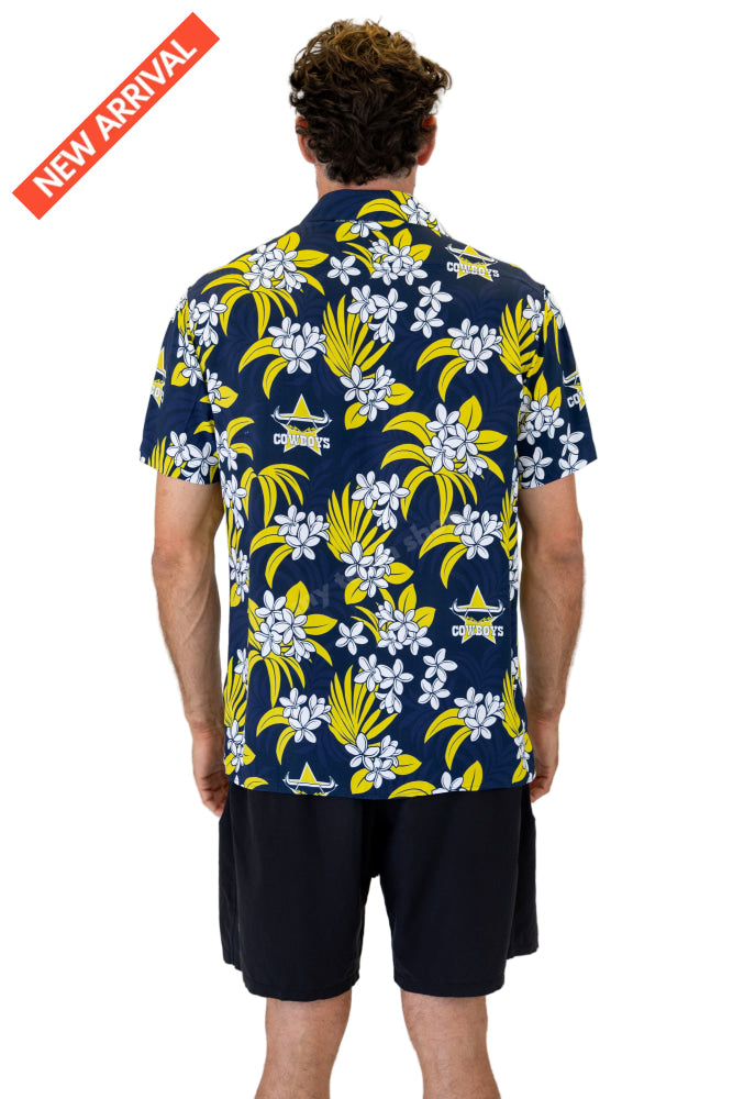 NORTH QUEENSLAND COWBOYS NRL ’’REEF’’ HAWAIIAN SHIRT NRL Hawaiian Shirt