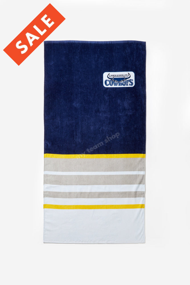 North Queensland Cowboys Nrl Retro Towel Beach Towel