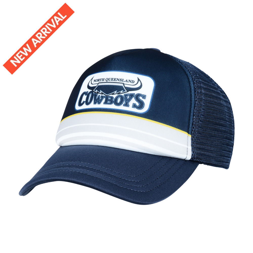 NORTH QUEENSLAND COWBOYS NRL RETRO TRUCKER CAP NRL headwear