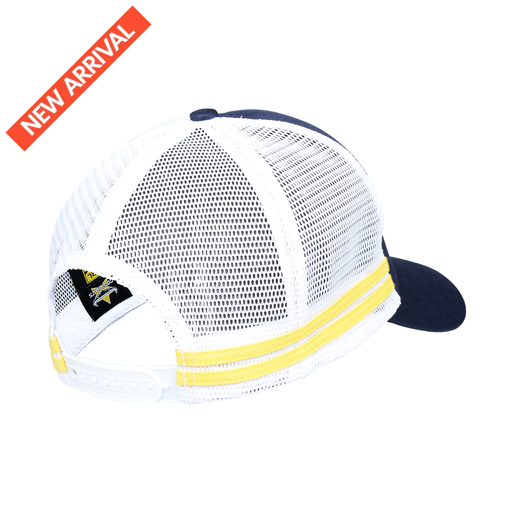 North Queensland Cowboys Nrl Stripe Trucker Caps Headwear