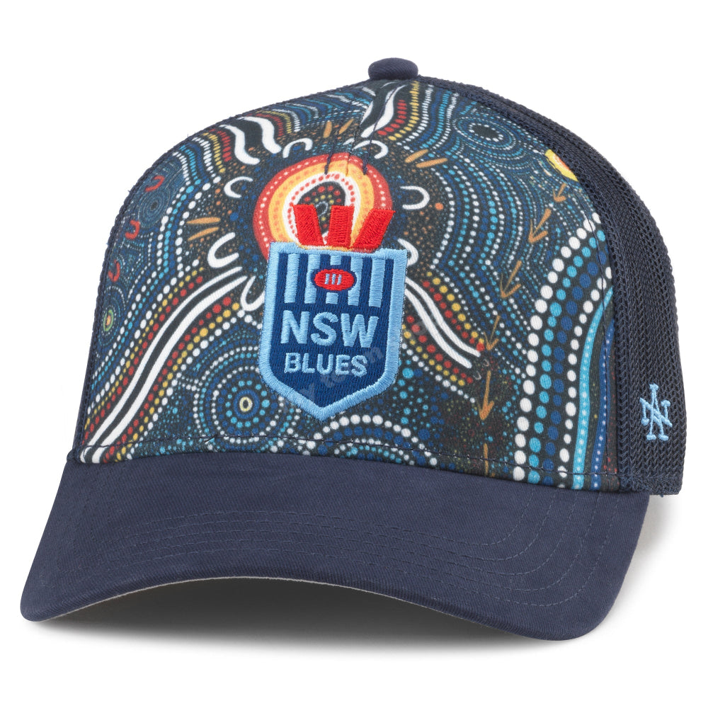 NSW Blues 2024 NRL Indigenous Navy Valin Cap Headwear