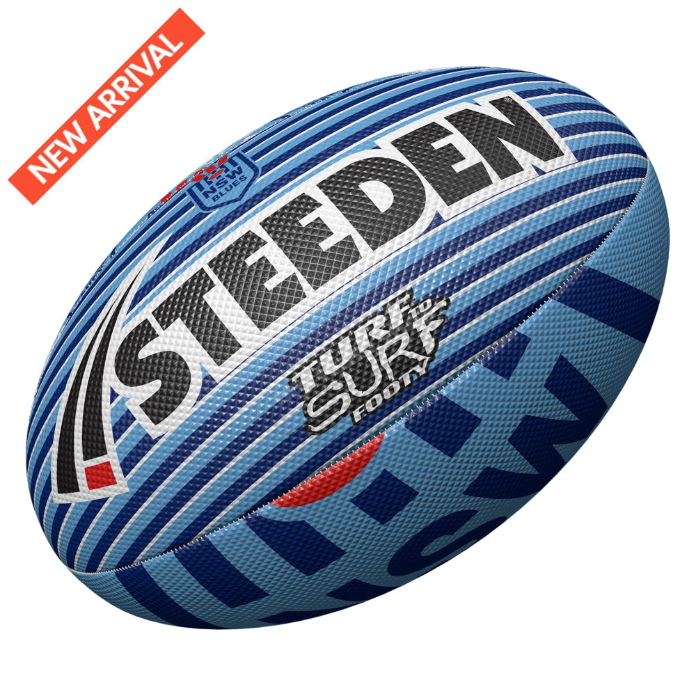 NSW BLUES STATE OF ORIGIN ’TURF TO SURF’ BEACH FOOTY NRL Football