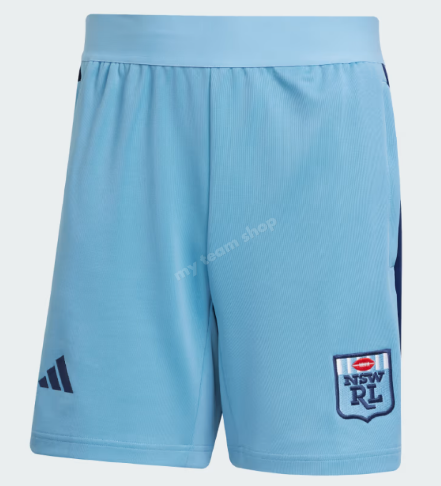 Nsw State Of Origin 2025 Sky Blue Tiro Shorts Nrl Shorts