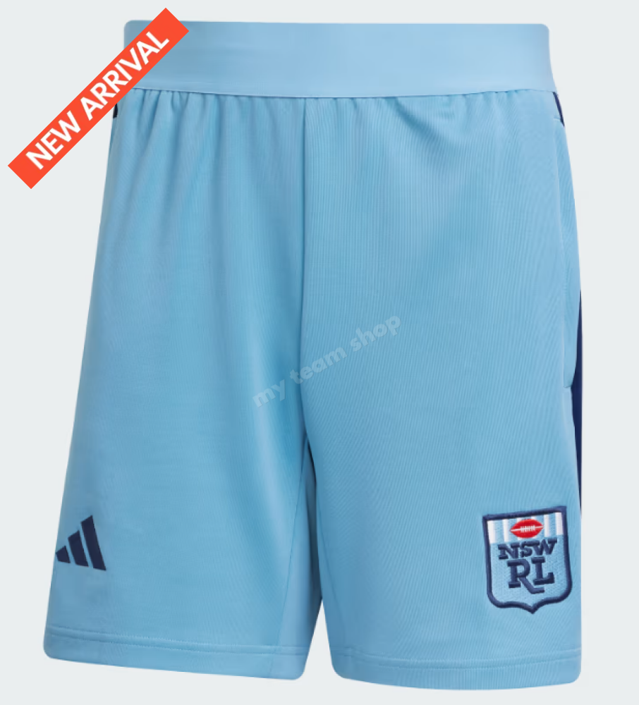 Nsw State Of Origin 2025 Sky Blue Tiro Shorts Nrl Shorts