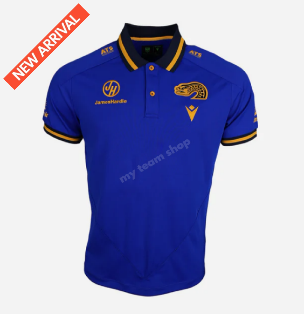 PARRAMATTA EELS 2025 NRL TRAVEL POLO BLUE NRL Travel Polo