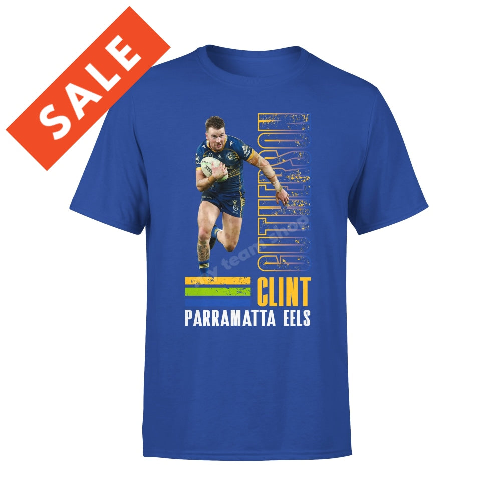 Parramatta Eels Clint Gutherson NRL Player Tee Shirts & Tops