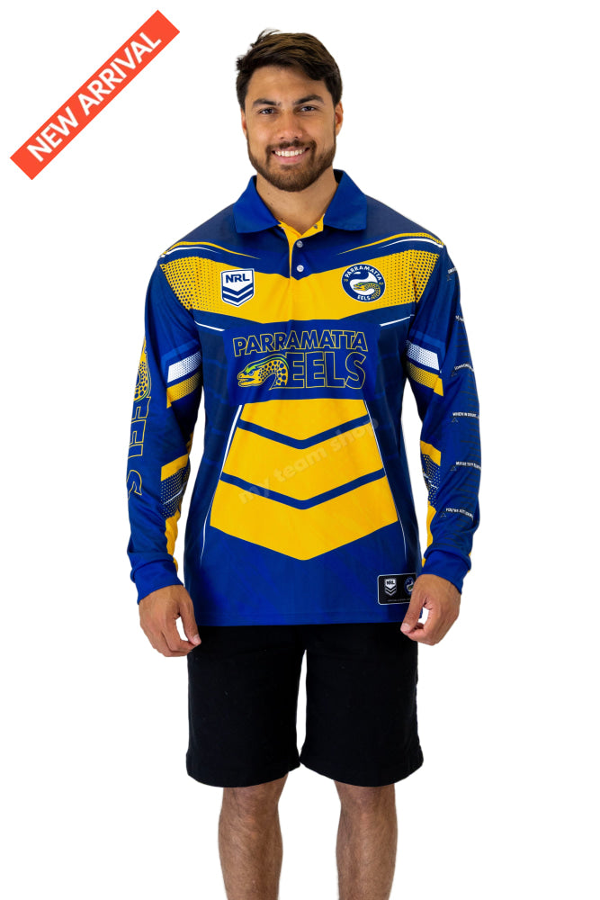 PARRAMATTA EELS NRL ’CYBER’ FISHING SHIRT NRL Fishing Shirt