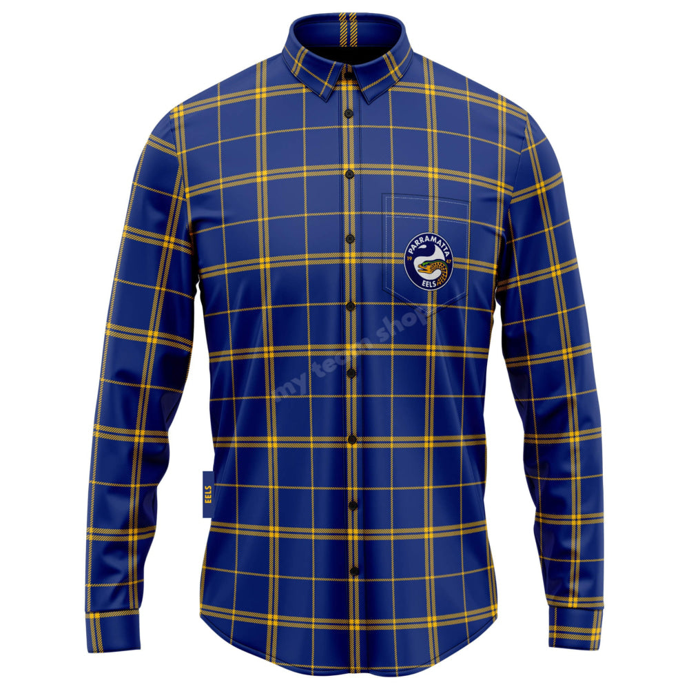 Parramatta Eels Nrl ’Mustang’ Flannel Shirt Flannel Shirt