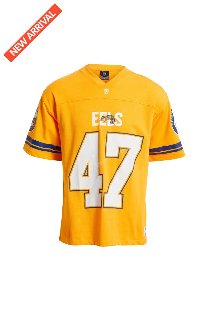 Parramatta Eels Nrl Oversized Gridiron T-Shirt Gridiron Shirt