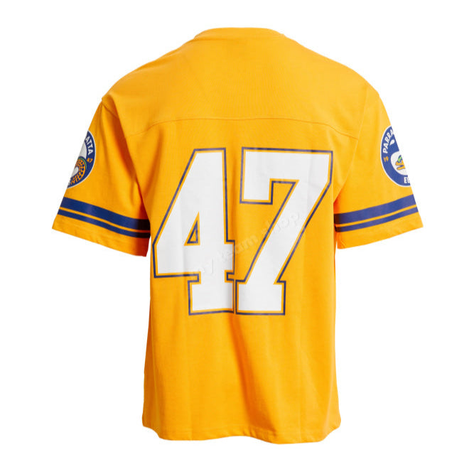 Parramatta Eels Nrl Oversized Gridiron T-Shirt Gridiron Shirt