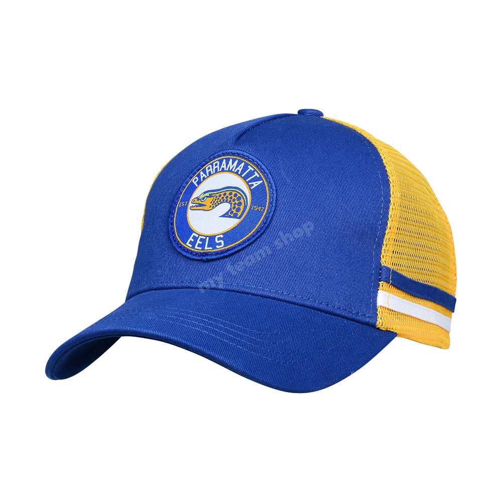 Parramatta Eels Nrl Stripe Trucker Caps Headwear