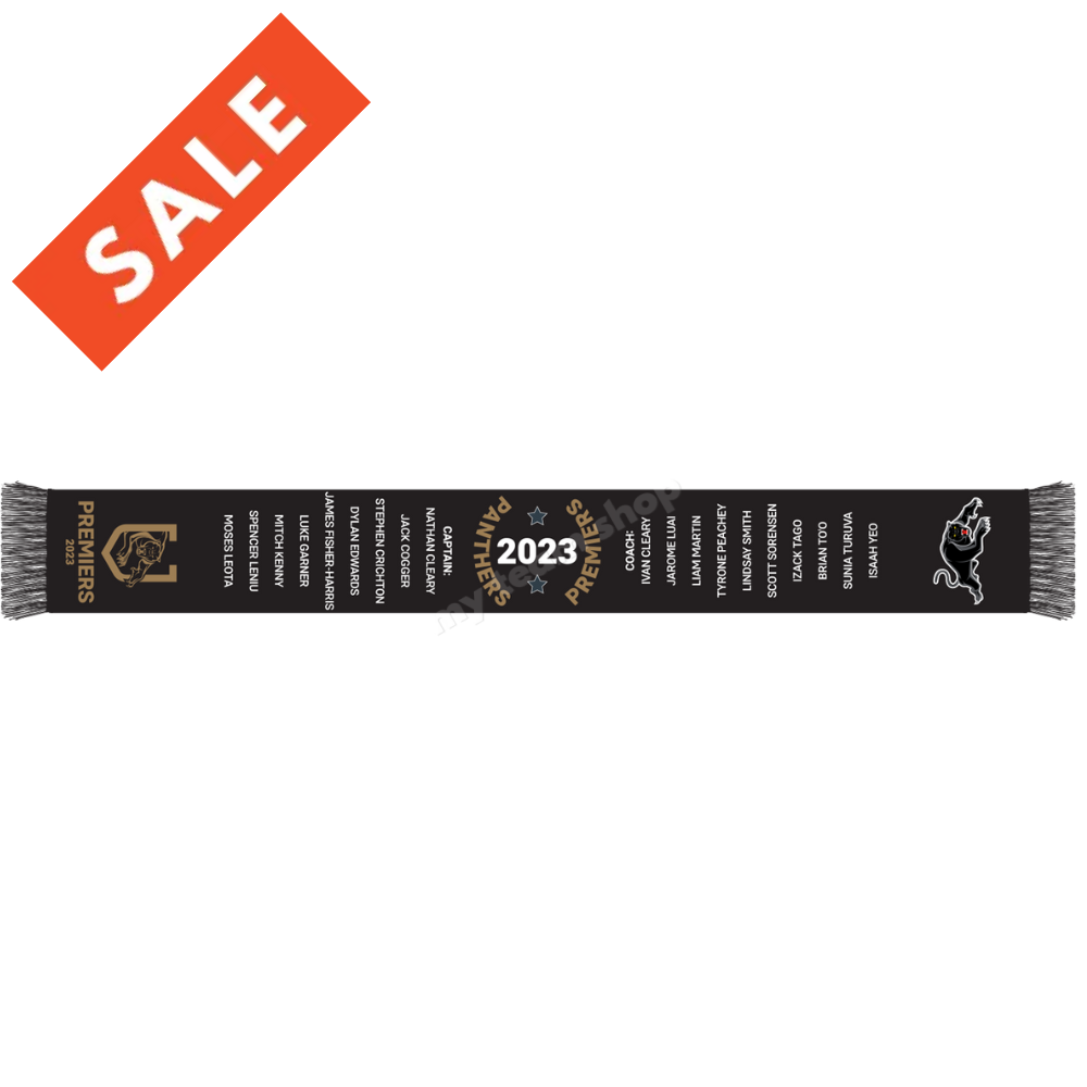 Penrith Panthers 2023 Nrl Premiership Scarf Scarf
