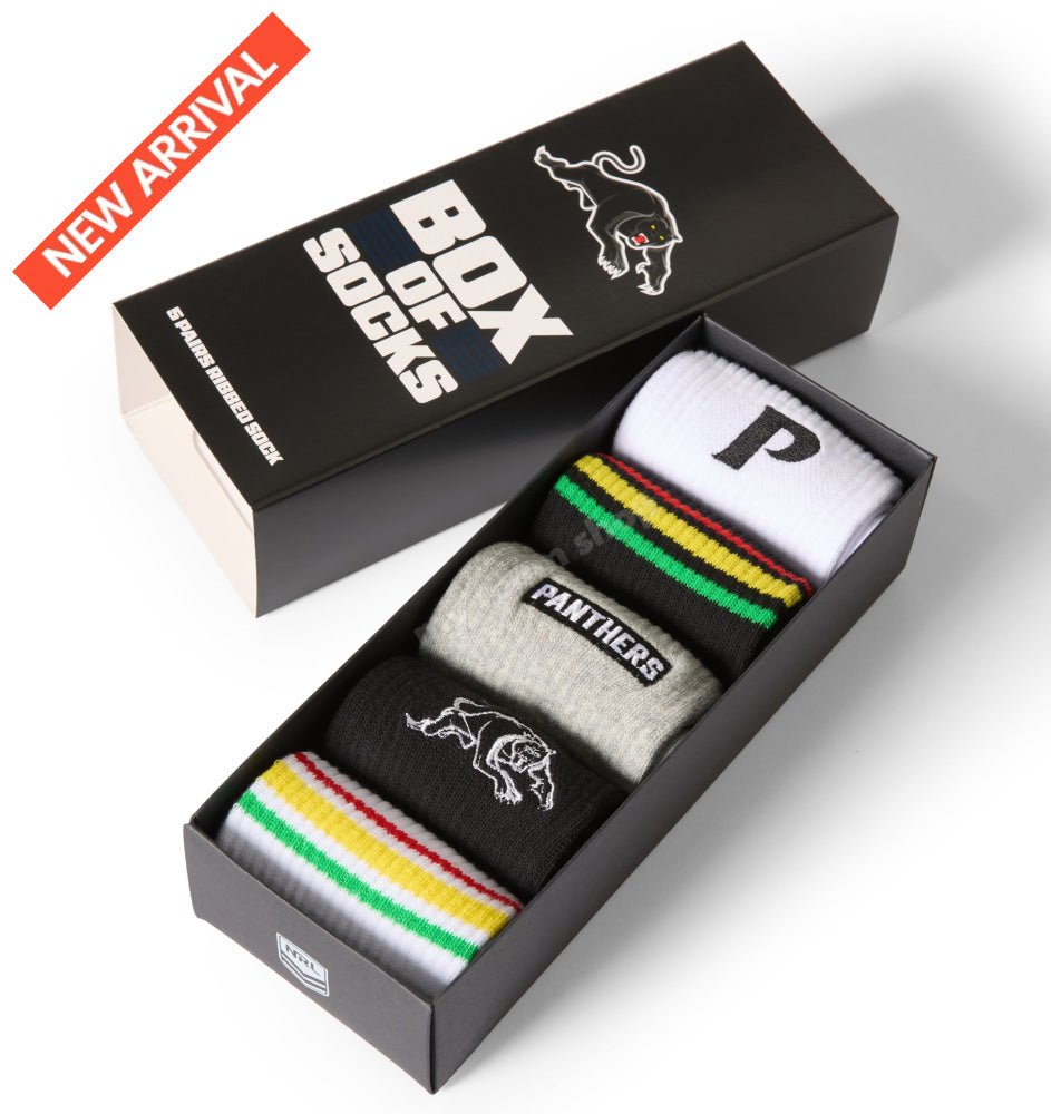 PENRITH PANTHERS NRL EVERYDAY BOX OF SOCKS NRL Everyday Socks